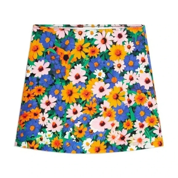 WEWOREWHAT Macro Wildflowers Tube Mini Skirt - Picture 1 of 3